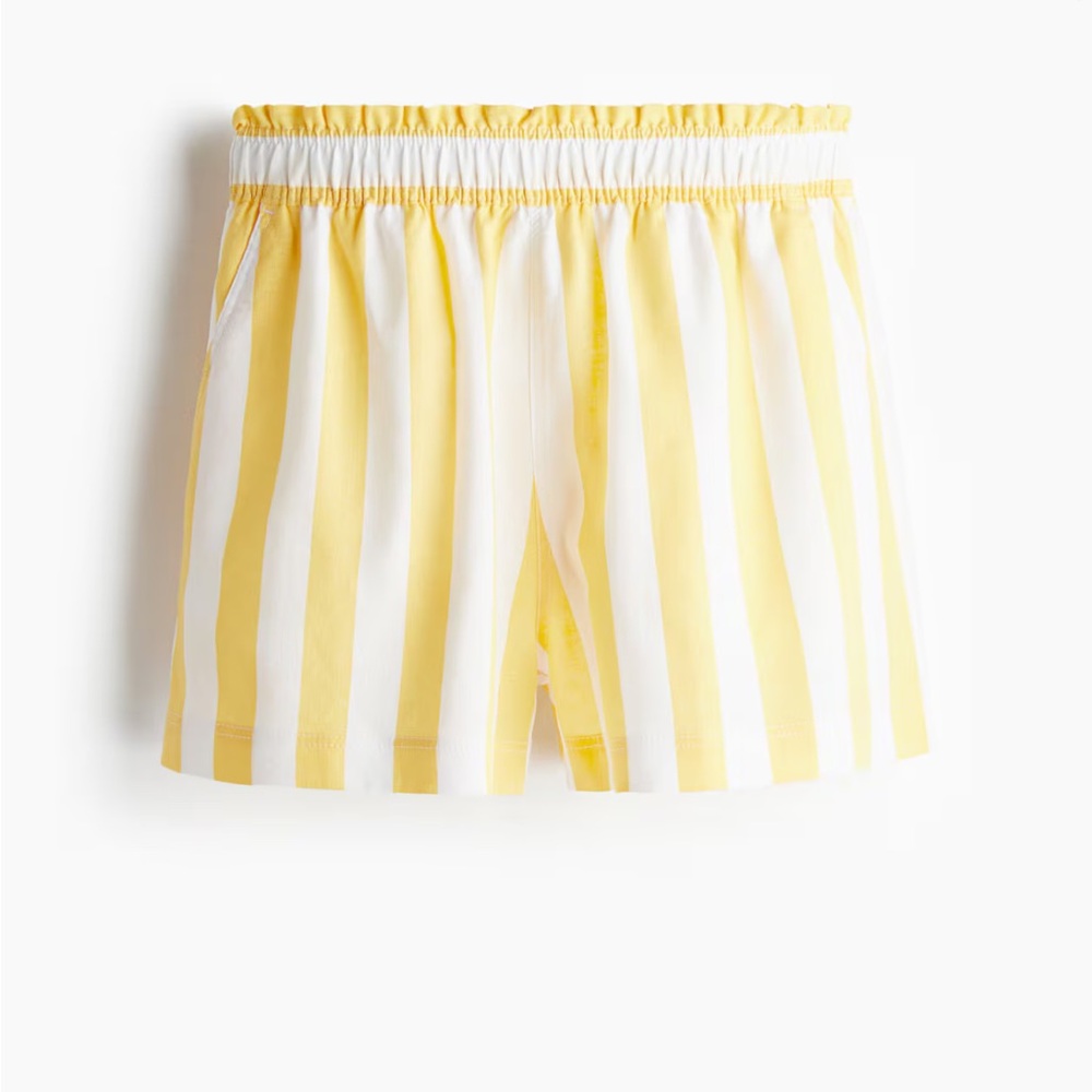 Linen blend shorts